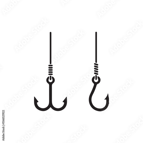 set of fishing hooks