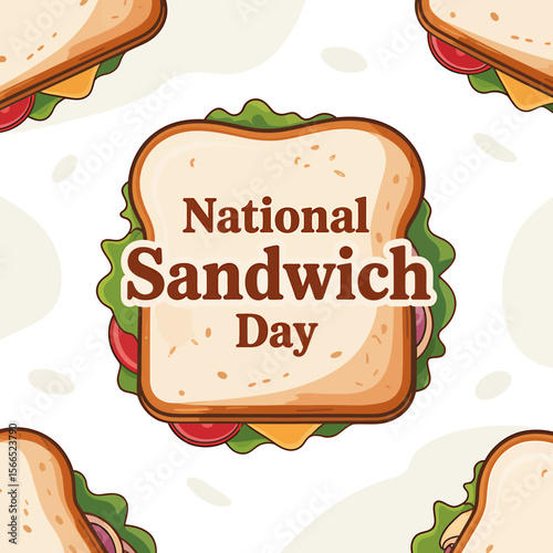 A-Graphic-Design-Illustration Celebrating National Sandwich Day