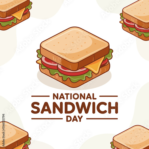 A-Graphic-Design-Illustration Celebrating National Sandwich Day