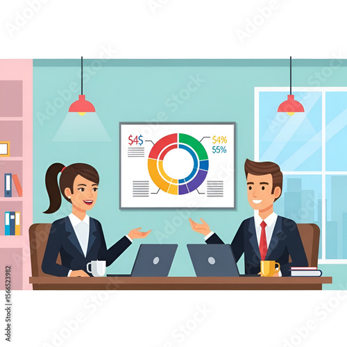 business team with laptop