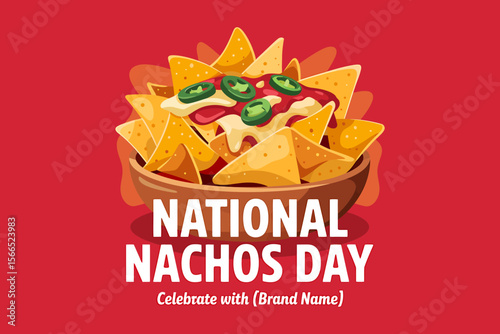 A Vibrant Product Shot Celebrate National Nachos Day!