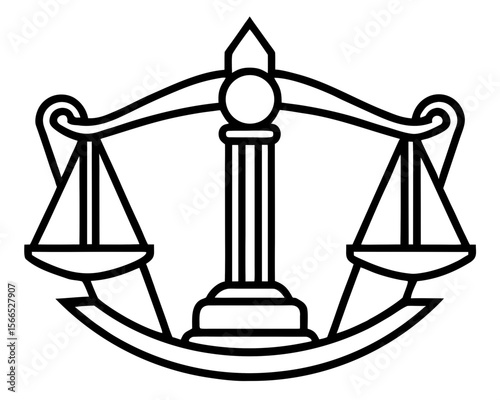 scales of justice vector illustration