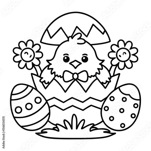 Easter coloring pages for toddlers

