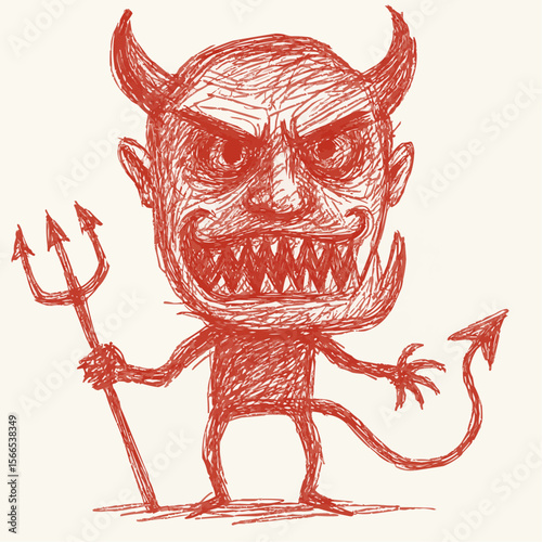 red devil with a mask