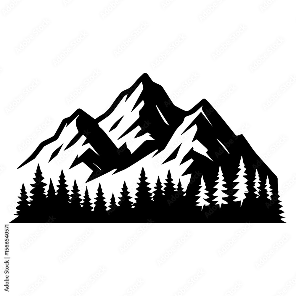 Fototapeta premium mountain range. vector illustration