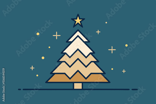 christmas tree with star