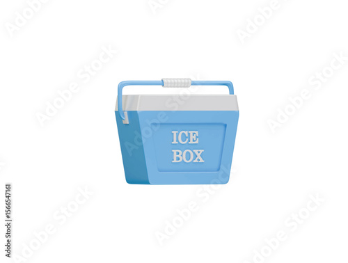 ice box icon 3d illustration render