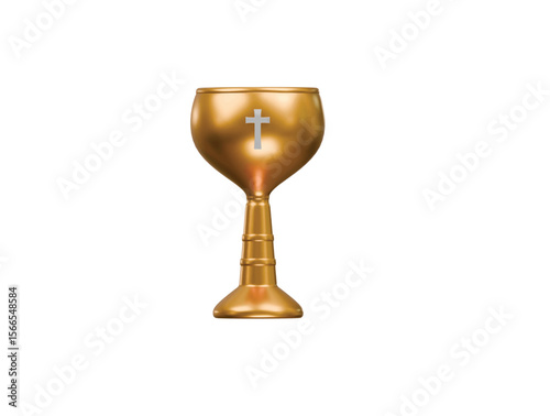 holy chalice icon 3d illustration render