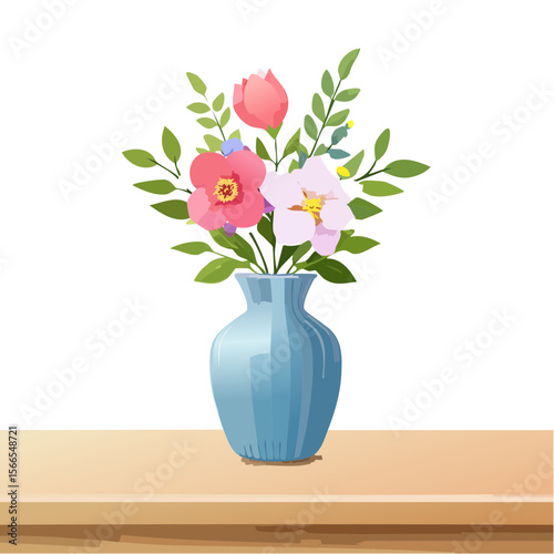 Floral Arrangement in Vase - Still Life Art