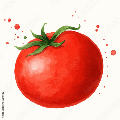 tomato on white background