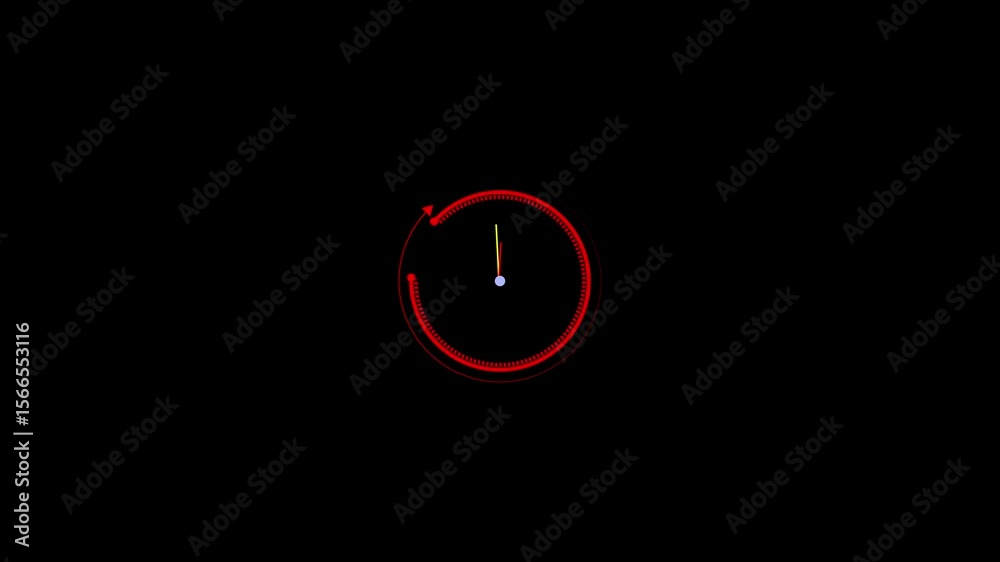 Clock icon flat style 24 Hour Day Fast Speed black color animation on white background.Clock with moving arrows and time lapse 4K Animation Clock icon flat style 24 Hour Day Fast Speed black color animation on white background.Clock with moving arrows and time lapse 4K Animation