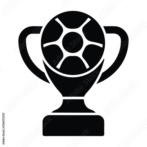 gold cup with soccer ball