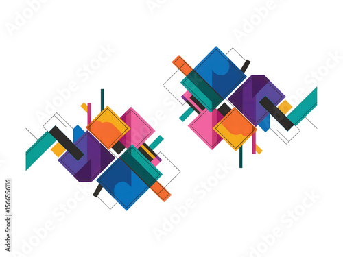 Dynamic Abstract Geometric Shapes.