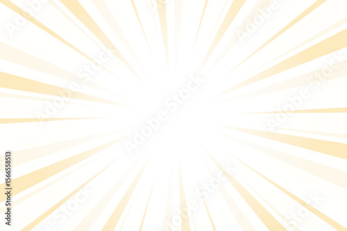 Sunburst Background. Summer Backdrop. Radius Cartoon Pattern Abstract Background. Yellowish Beige Rays Vector Illustration.