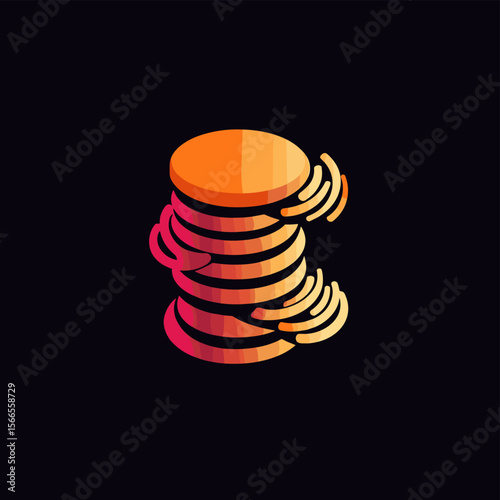
Dynamic financial movement captured in simple lines.
