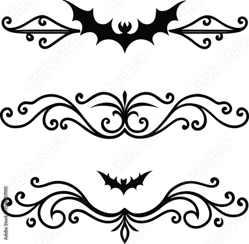 Elegant Divider Ornaments Vector Illustration Set