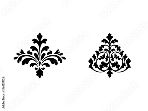 Elegant Black Filigree Designs.