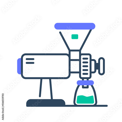 Coffee grinder icon. coffee, grinder, beans, mill, brew, manual, electric, ground. Vector Icon Illustration