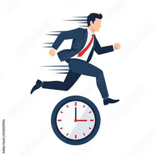 business man running