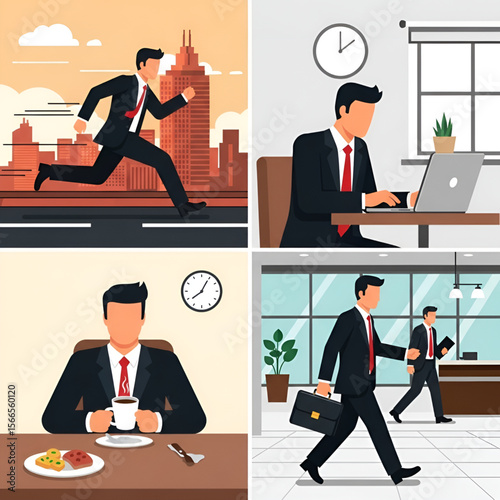 businessman in office