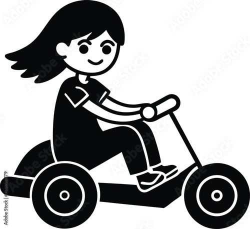 baby on a scooter