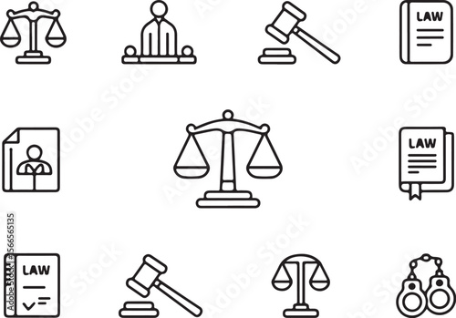 Legal Advice Icons for Web and Print

