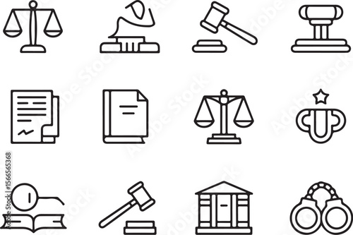 Legal Advice Icons for Web and Print

