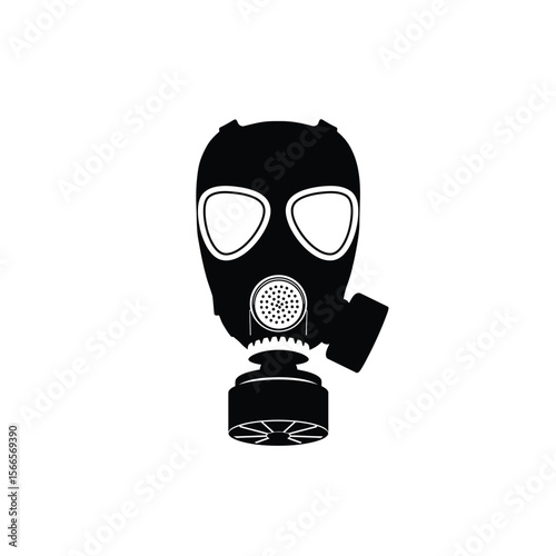 Gas Mask Icon Safety, Protection, and Industrial Design Element