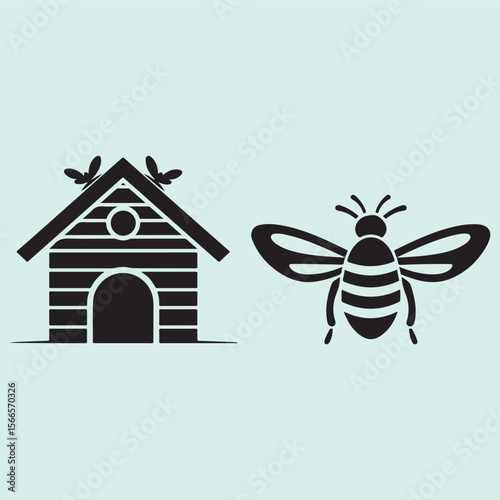 Bug Hotel Silhouette Insect Shelter for Natural Gardening