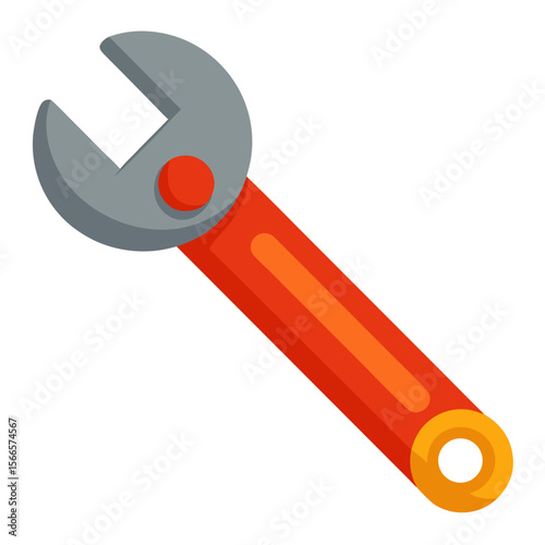 Adjustable Spanner  Vector Tools for Repair, Maintenance, and Pipework Design