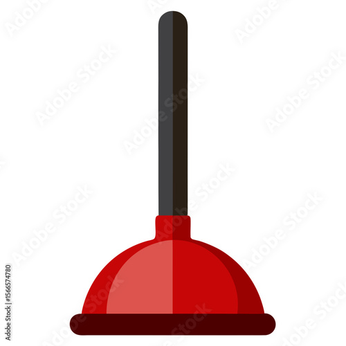 Plunger  Vector Tools for Repair, Maintenance, and Pipework Design