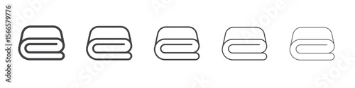 blanket icon flat thin illustration symbol