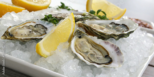 Fresh Oysters: On Ice with Lemon