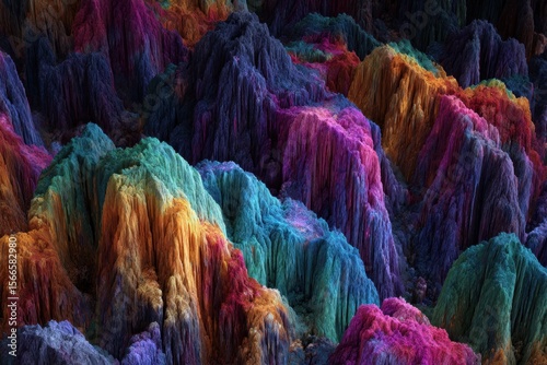 a symphony of colors in a mountainous landscape