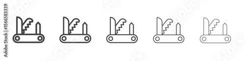 lime icon flat thin illustration symbol