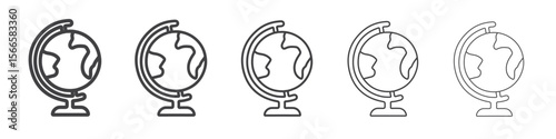 lime icon flat thin illustration symbol