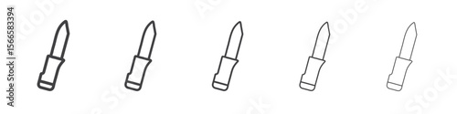 lookout tower icon flat thin illustration symbol