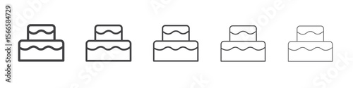 pizza icon flat thin illustration symbol