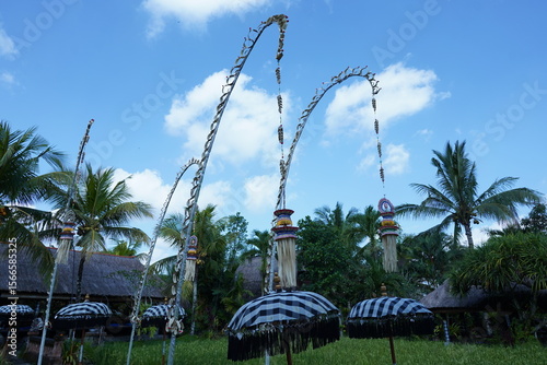 swinging penjor in balinese culture represent Balinese Raya