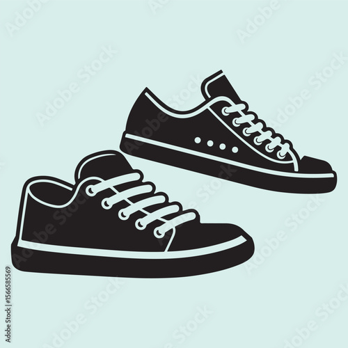 Shoes Silhouette Set Fashion Footwear Vector Collection