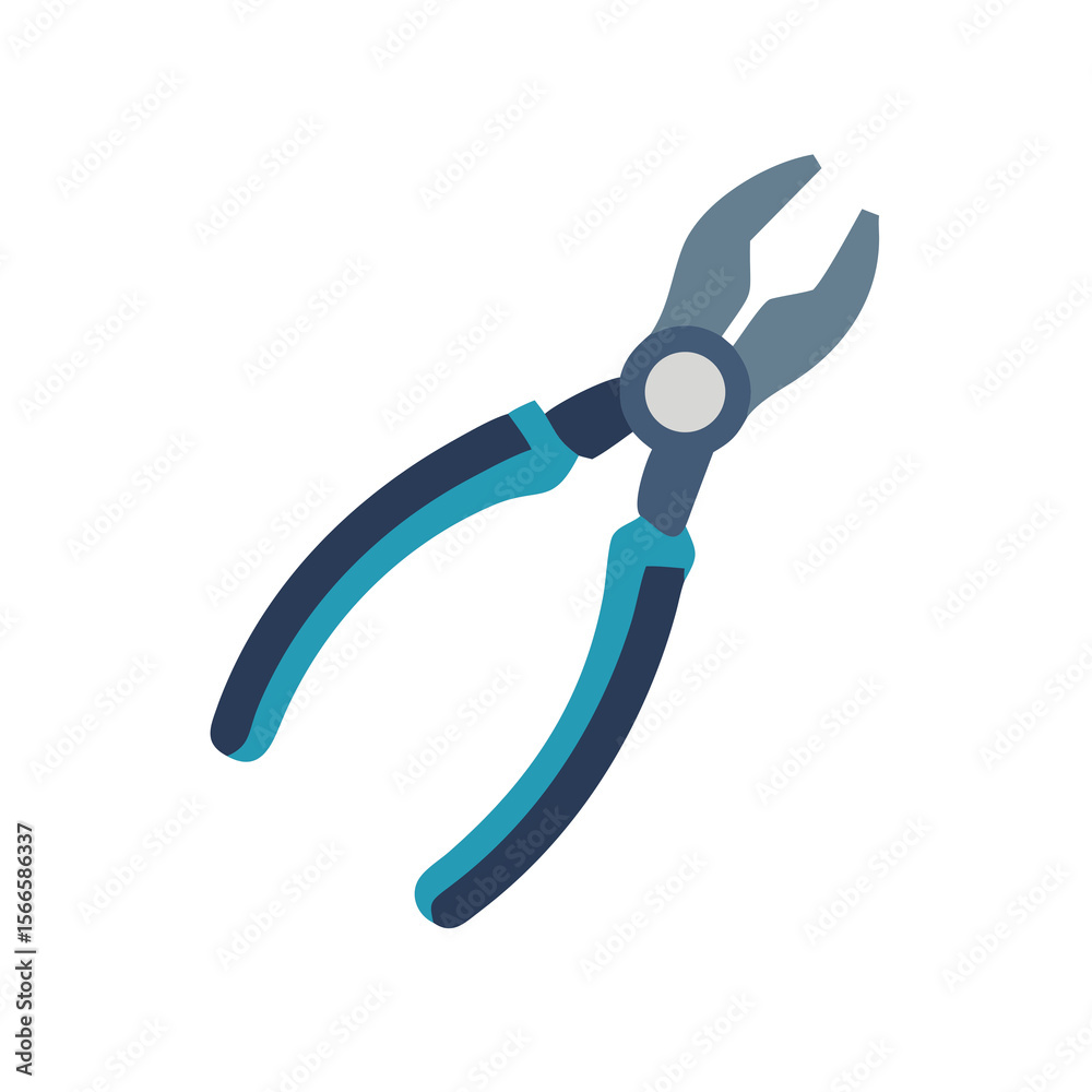 pliers on white background pliers on white background