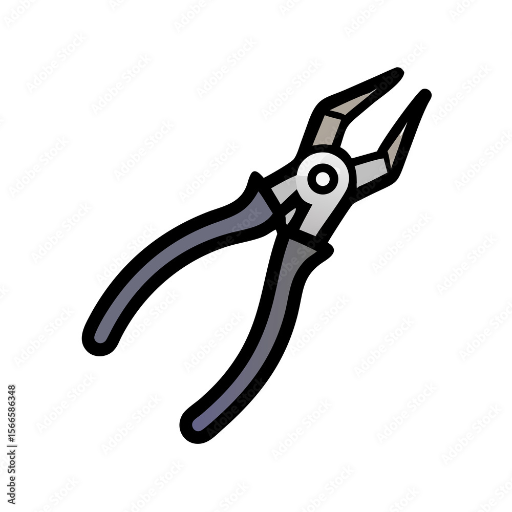 pliers isolated on white background pliers isolated on white background