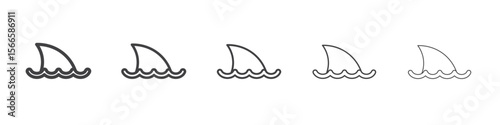 swim suit icon flat thin illustration symbol