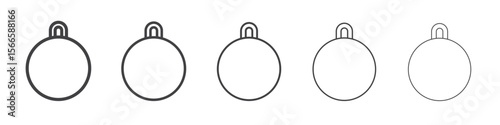 wreking ball icon flat thin illustration symbol