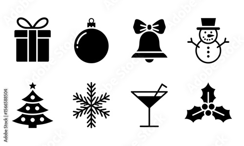 Set of Christmas and Holiday Icons