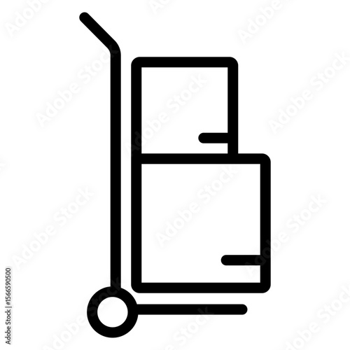 Suppliers line icon on white background