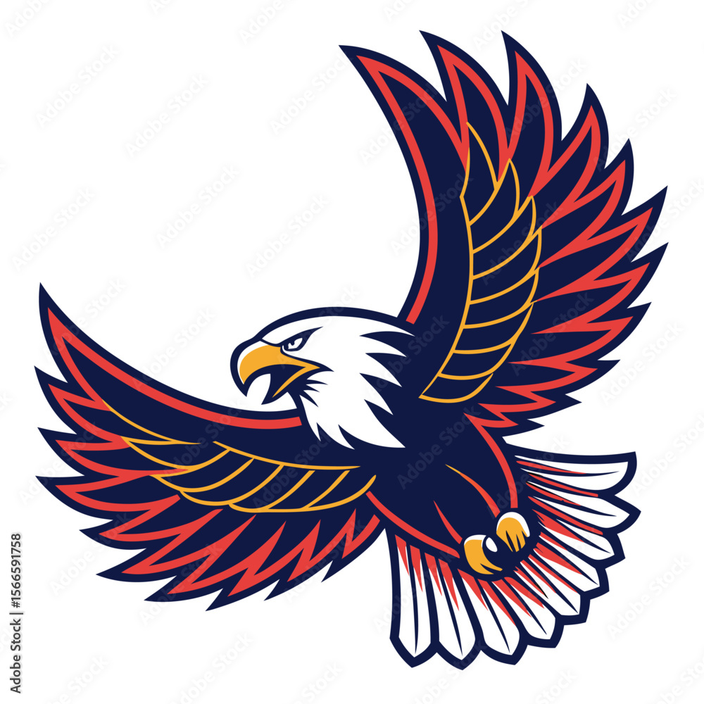 Obraz premium Soaring Eagle Emblem