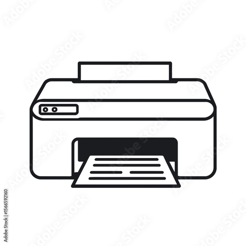 printer icon vector illustration