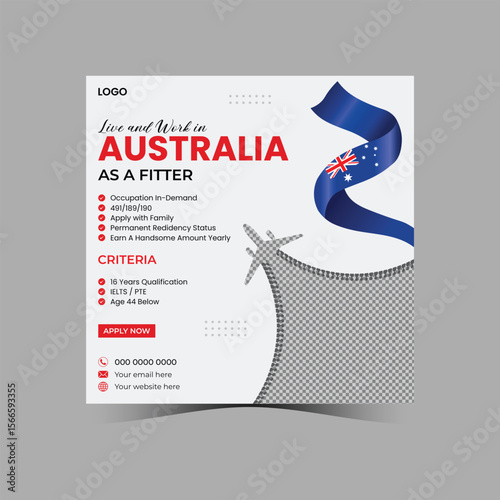 Australia Social Media Post Design
