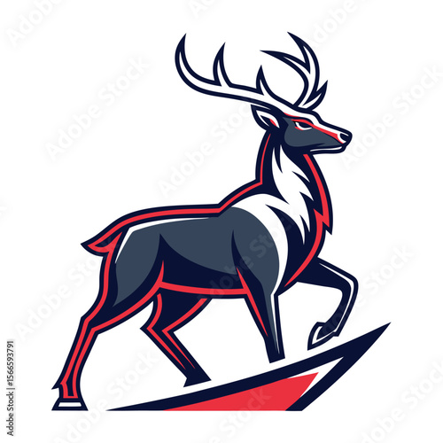 Majestic Deer Mascot Design
